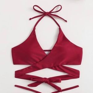 red cross swimsuit bikini